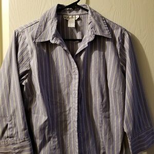 Indigo Striped blouse.